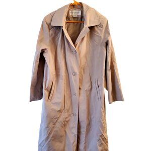Rainshedder Beije Hooded Trench Coat Made in Belarus Sz 12
